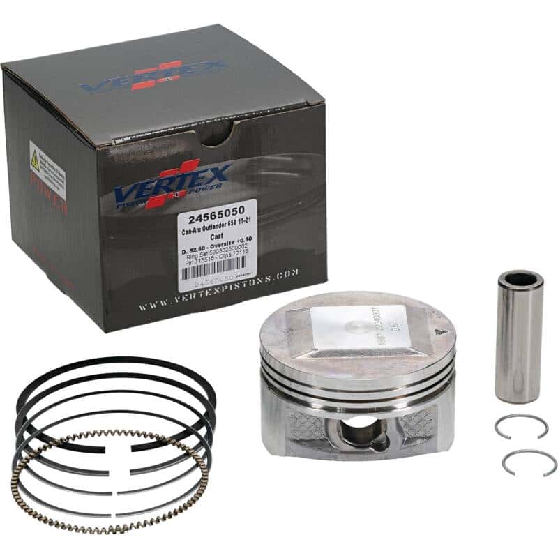 Vertex Pistons — Vertex Piston 04-05 Can-Am Outlander 330 2x4 330cc +0.50mm Oversized Cast Replica Piston Kit - view 2