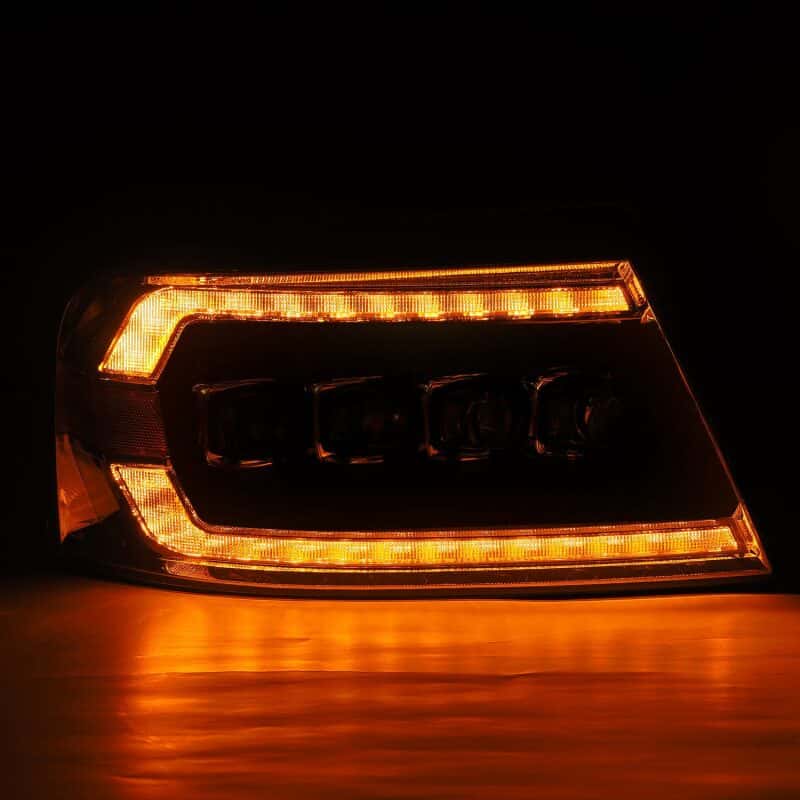 AlphaRex — AlphaRex 04-08 Ford F-150 (No 2004 Heritage) NOVA-Series LED Proj HL Alpha-Blk w/Actv Lgt / Seq. Sig
Projector Headlights - view 4