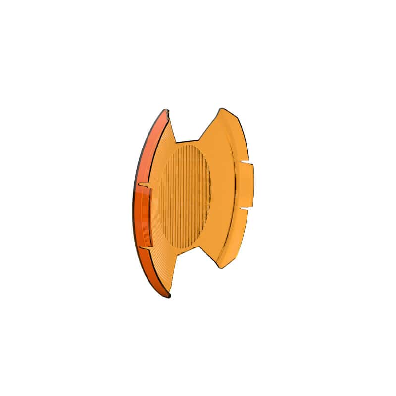 KC HiLiTES — KC HiLiTES SlimLite 8in. LED Light Shield Driving (Shield Only) - Amber - view 11