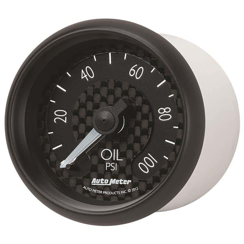 AutoMeter — Autometer GT Series 52mm Mechanical 0-100 psi Oil Pressure Gauge
2-1/16" OIL PRESS, 0 - view 2