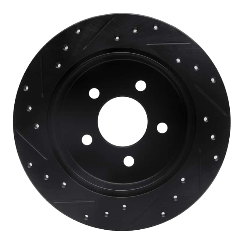 R1 Concepts — R1 91-95 Ford Crown Victoria Rear Right Drilled & Slotted Black Brake Rotor
R1 Brake Rotor Drill - view 5
