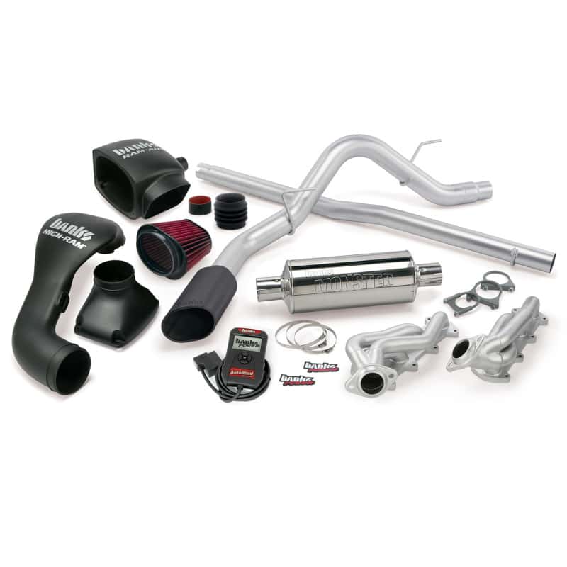 Banks Power — Banks Power 04-08 Ford 5.4L F-150 CCSB PowerPack System - SS Single Exhaust w/ Black Tip
Performance System - view 2
