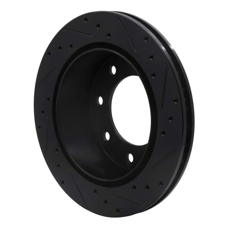 R1 Concepts — R1 99-25 Chevrolet Silverado 1500 Rear Left Drilled & Slotted Black Brake Rotor
R1 Brake Rotor Drill - view 4