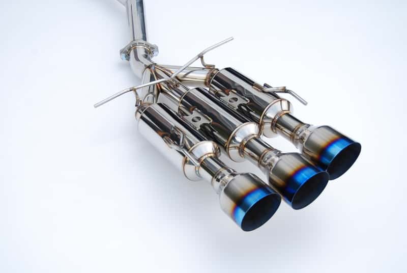 Invidia — Invidia 17+ Honda Civic SI Sedan Gemini Triple Titanium Tip Cat-back Exhaust - view 2