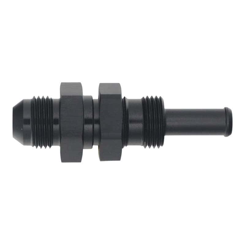 DeatschWerks — DeatschWerks 8AN Male Flare to Straight 3/8in Single Hose Barb - Anodized Matte Black
Lines & Fittings - view 1