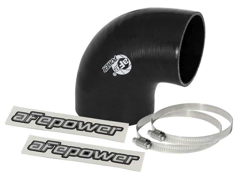 aFe — aFe Magnum FORCE Intake Coupling Kit (3-1/2 IN to 3 IN ID x 90 Deg.) Elbow Reducing Coupler - Black
Intake Coupling Kit - view 1