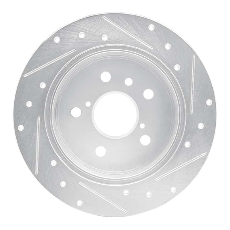 R1 Concepts — R1 18-24 Toyota Camry Rear Left Drilled & Slotted Silver Brake Rotor
R1 Brake Rotor Drill - view 5