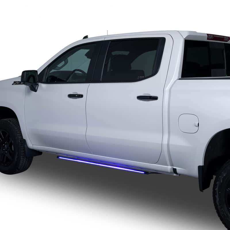 Putco — Putco 19-23 Chevrolet Silverado Blade Rocker Kits Sideliners - Red/Blue w/ White Override - view 3