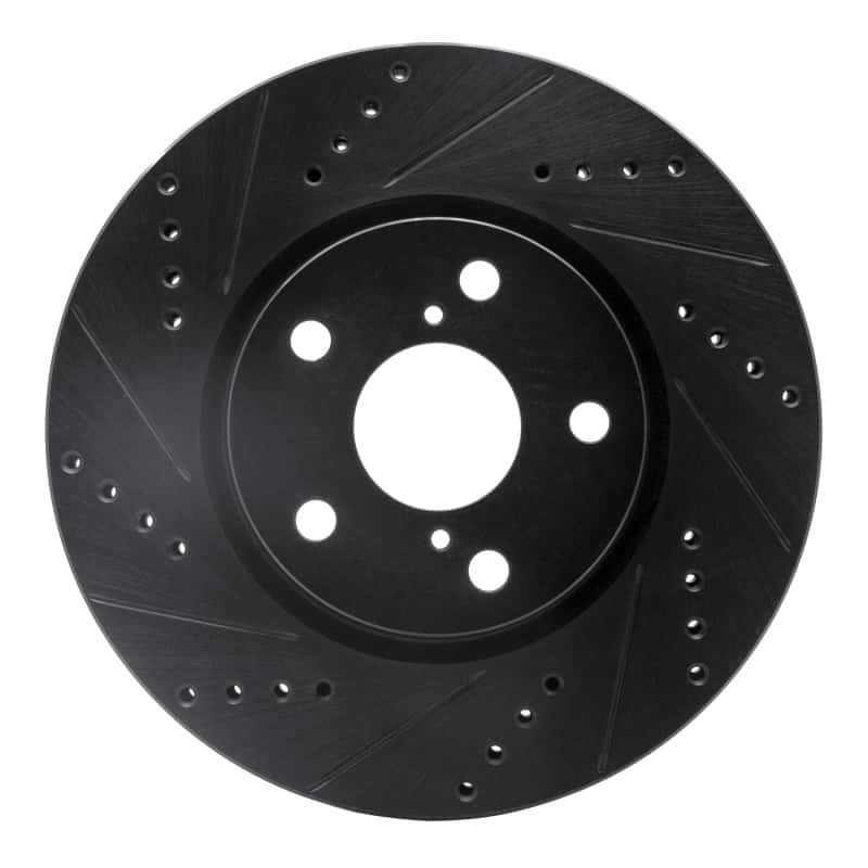 R1 Concepts — R1 06-15 Lexus GS300 Right Front Drilled & Slotted Black Brake Rotor
R1 Brake Rotor Drill - view 1