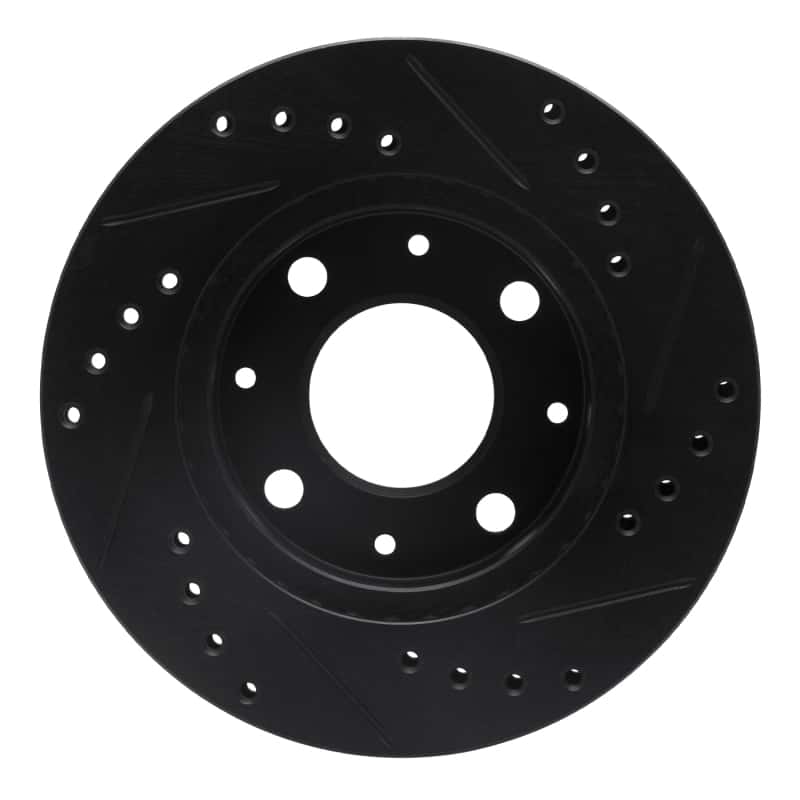 R1 Concepts — R1 84-06 Honda Civic Hatchback Front Left Drilled & Slotted Black Brake Rotor
R1 Brake Rotor Drill - view 5