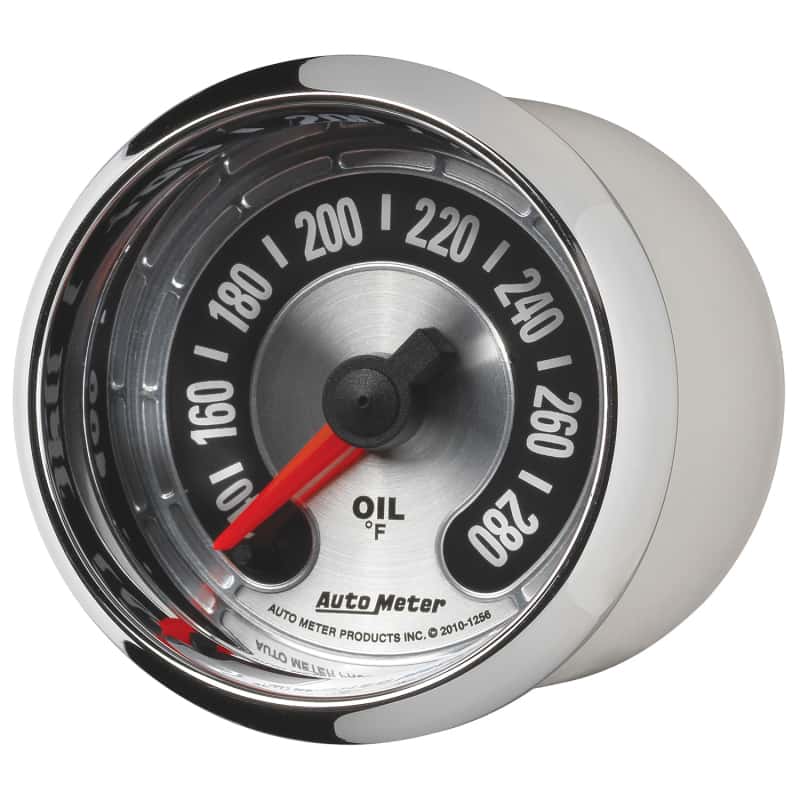 AutoMeter — Autometer American Muscle 2-1/16in Full Sweep Electric Digital Stepper 140-280 Deg F Oil Temp Gauge
GA 2" OILT STEPPR AM - view 8