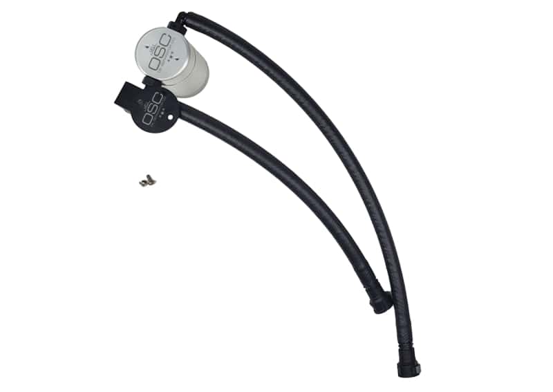 J&L — J&L 14-19 Chevrolet Corvette LT1 6.2L Driver Side Oil Separator 3.0 - Clear Anodized
Oil Separator - view 1