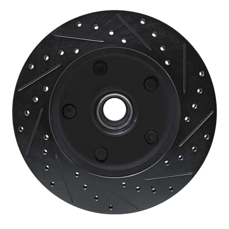 R1 Concepts — R1 94-01 Ford F-150 RWD Front Left Drilled & Slotted Black Brake Rotor
R1 Brake Rotor Drill - view 5
