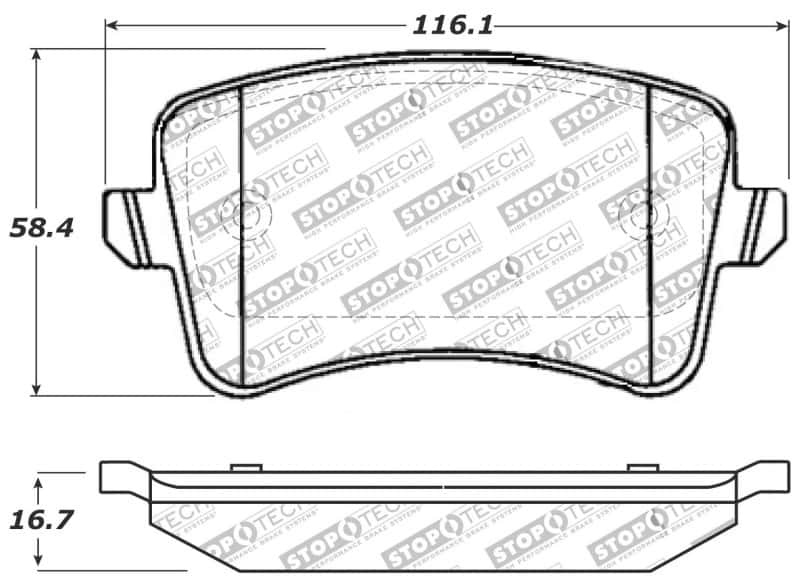 Stoptech — StopTech Performance Brake Pads
Sprt Brk Pad W/Hdwr - view 8