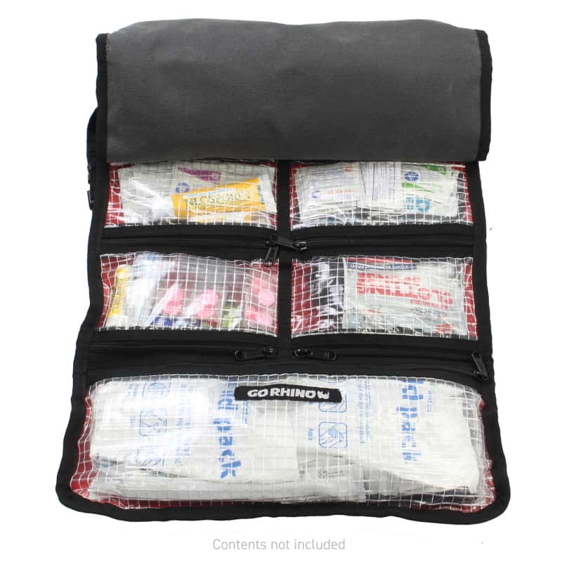 Go Rhino — Go Rhino XVenture Gear First Aid Roll - Large (5x5in. Closed) 12oz Waxed Canvas - Black
Xventure Tool Roll - view 10
