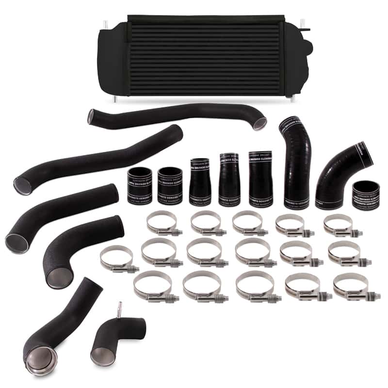 Mishimoto — Mishimoto 2017+ Ford F150 3.5L EcoBoost Performance Intercooler Kit - Black Cooler Black Pipes - view 1
