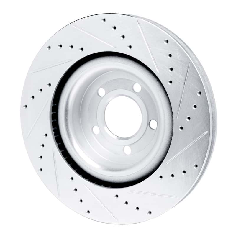R1 Concepts — R1 20-25 Ford Explorer Front Left Drilled & Slotted Silver Brake Rotor
R1 Brake Rotor Drill - view 4