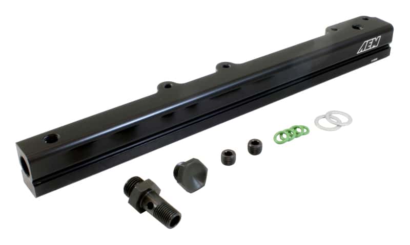 AEM — AEM 96-00 Civic CX/DX/LX/EX & 96-97 Del Sol S/Si Black Fuel Rail
Hi Vol Fuel Rail
Fuel Rail - view 1