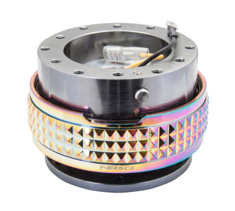 NRG — NRG Quick Release Kit - Pyramid Edition - Gunmetal Body / Neochrome Pyramid Ring - view 2