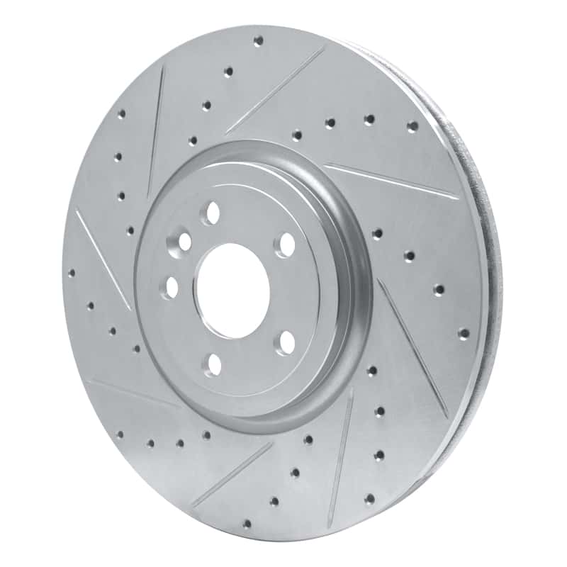 R1 Concepts — R1 17-20 Jaguar F-Pace Front Left Drilled & Slotted Silver Brake Rotor
R1 Brake Rotor Drill - view 2