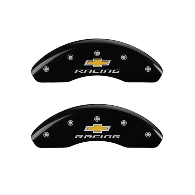 MGP — MGP Front set 2 Caliper Covers Engraved Front Chevy racing Black finish silver ch
Caliper Covers - view 1