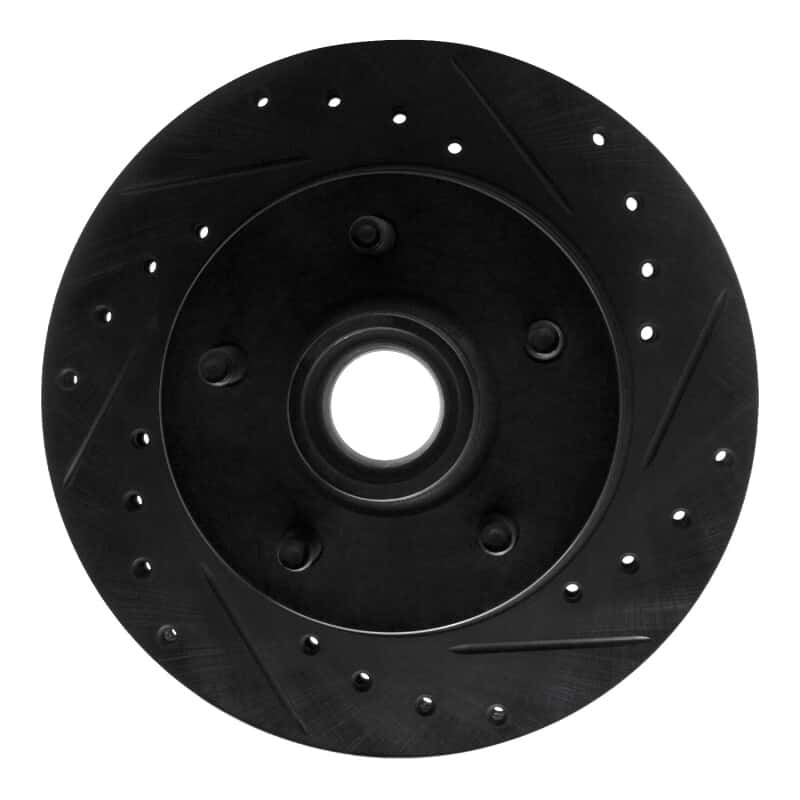 R1 Concepts — R1 83-97 Ford AEROSTAR Front Right Drilled & Slotted Black Brake Rotor
R1 Brake Rotor Drill - view 1