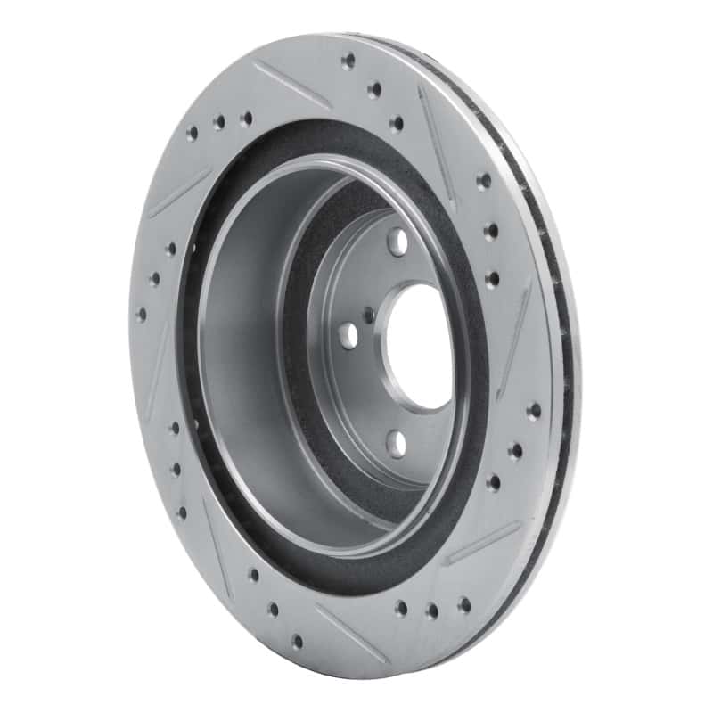R1 Concepts — R1 05-09 Subaru Impreza Rear Left Drilled & Slotted Silver Brake Rotor
R1 Brake Rotor Drill - view 4
