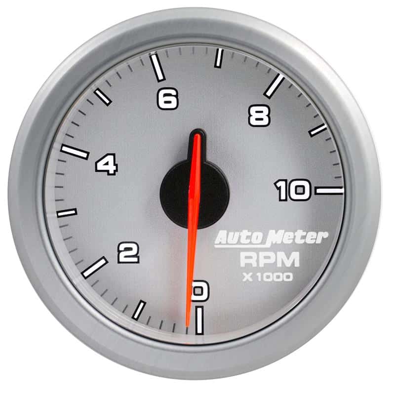 AutoMeter — Autometer Airdrive 2-1/6in Tachometer Gauge 0-10K RMP - Silver
GA 2" 10KRPM ARDRV S - view 1