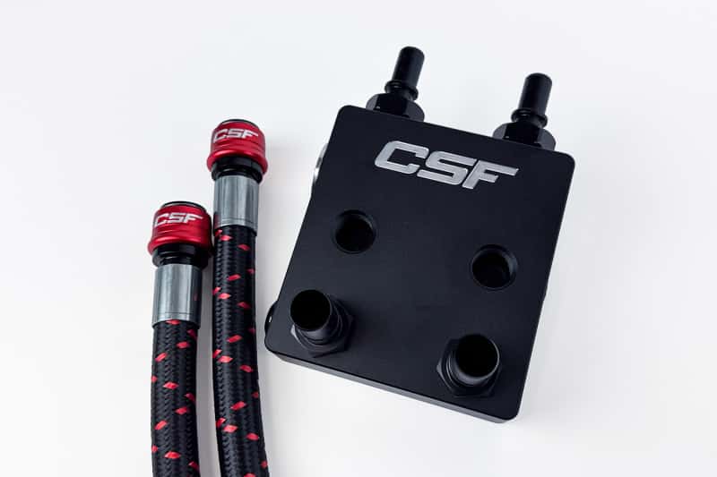 CSF — CSF 2021+ Ford Bronco 2.7L EcoBoost External Transmission Oil Cooler Kit
CSF Trans Cooler Kit - view 8