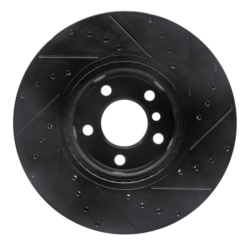 R1 Concepts — R1 11-18 BMW X4 Front Left Drilled & Slotted Black Brake Rotor
R1 Brake Rotor Drill - view 5