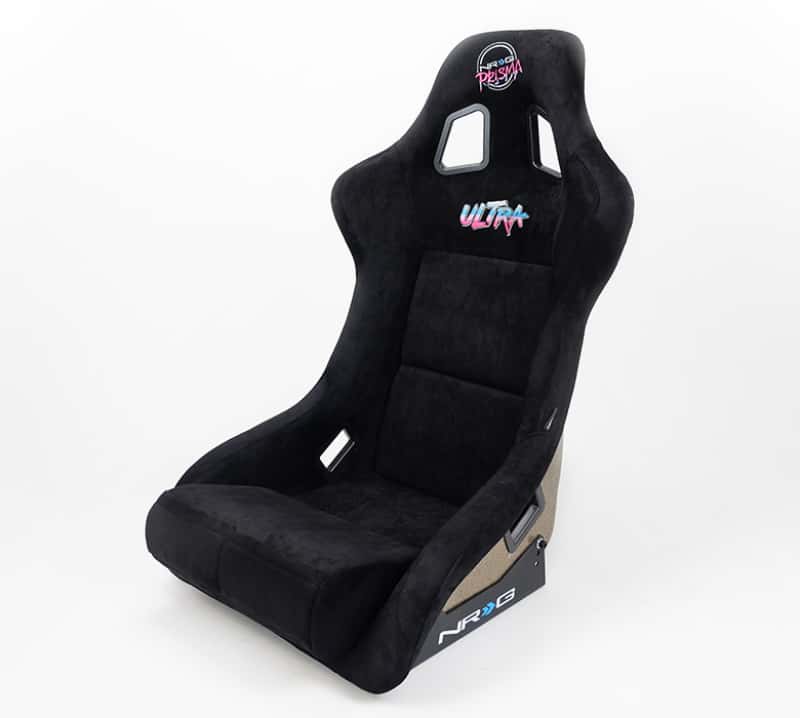 NRG — NRG FRP Bucket Seat ULTRA Edition - Large (Black Alcantara/Gold Glitter Back) - view 8