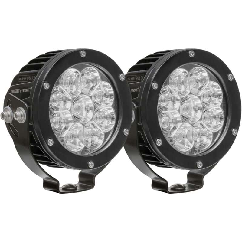 Westin — Westin Axis LED Auxiliary Light 4.75 inch Round Flood w/3W Osram (Set of 2) - Black
Offroad/Racing Lamp - view 4