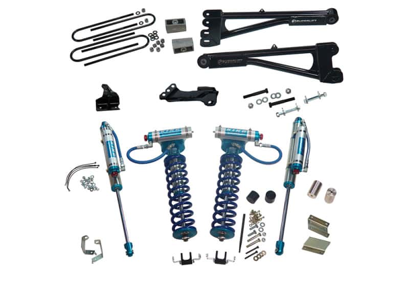 Superlift — Superlift 11-16 Ford F-250/F-350 SD 4WD 4in Lift Kit w/Repl Radius Arms & King Coilovers Rear Shocks
Suspension Lift Kit - view 1