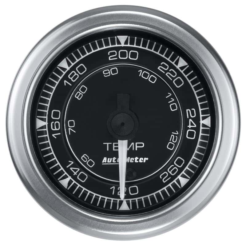AutoMeter — Autometer Chrono 2-1/16in 120-280 Degree Temperature Gauge
GA 2" TEMP 280F S CH - view 1