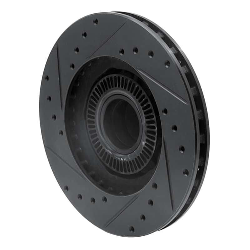 R1 Concepts — R1 95-11 Ford Explorer Front Right Drilled & Slotted Black Brake Rotor
R1 Brake Rotor Drill - view 4