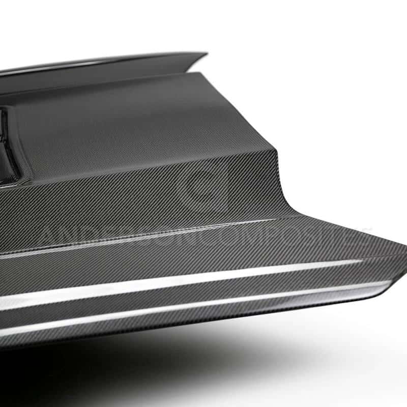 Anderson Composites — Anderson Composites 16-19 Chevrolet Camaro Double Sided Carbon Fiber Type-T2 Style Hood - view 8