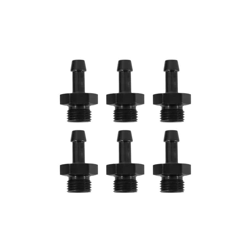 AEM — AEM Adjustable Fuel Pressure Regulator Barb Fitting -6 (9/16in-18) to 7mm - 5 Pack
Adjustable Fuel - view 2