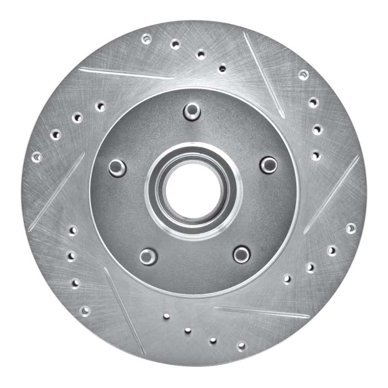 R1 Concepts — R1 1978-1990 Buick Electra Front Right Drilled & Slotted Silver Brake Rotor
R1 Brake Rotor Drill - view 1
