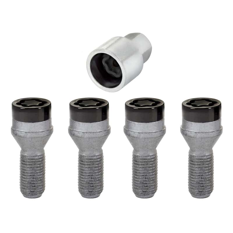 McGard — McGard Wheel Lock Bolt Set - 4pk. (Cone Seat) M14X1.25 / 17mm Hex / 27.3mm Shank Length - Black - view 1
