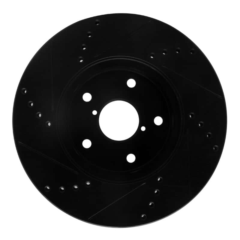 R1 Concepts — R1 15-19 Subaru Legacy Front Right Drilled & Slotted Black Brake Rotor
R1 Brake Rotor Drill - view 5