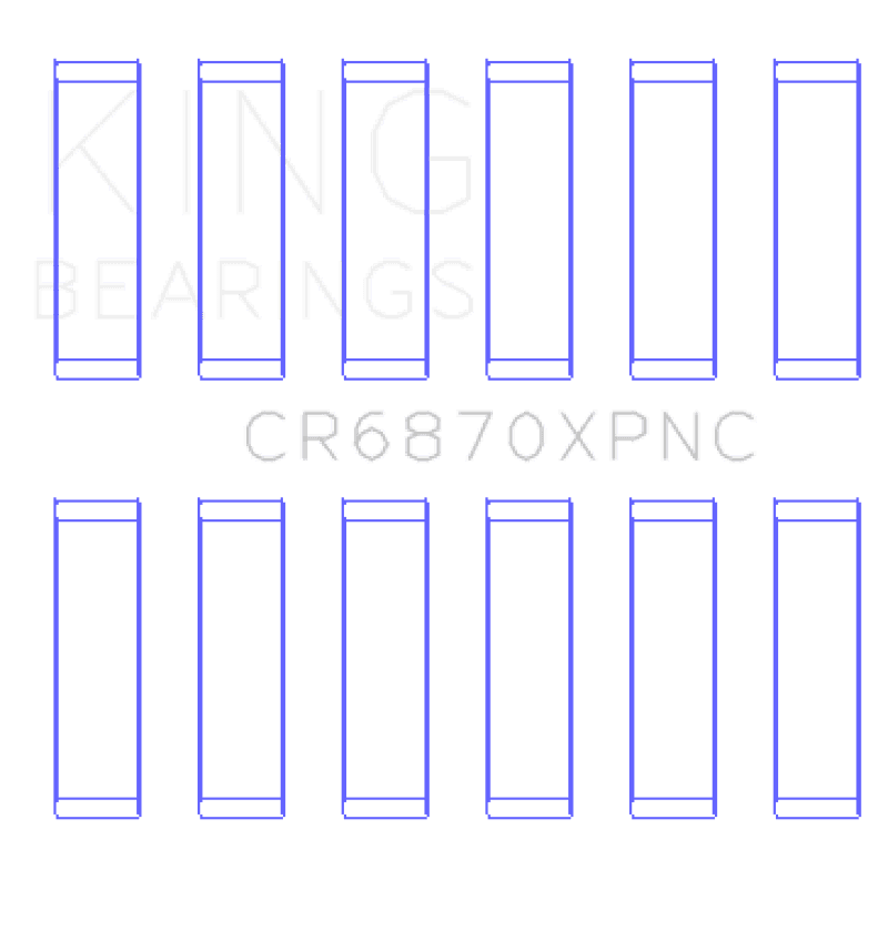 King Engine Bearings — King Engine Bearings Nissan VR38DETT pMaxKote Performance Con Rod Bearing Set - Size +0.25mm
Engine Bearing - view 2