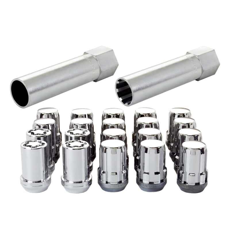 McGard — McGard SplineDrive Tuner 5 Lug Install Kit w/Locks & Tool (Cone) M12x1.5 / 13/16 Hex - Chrome (CS) - view 1