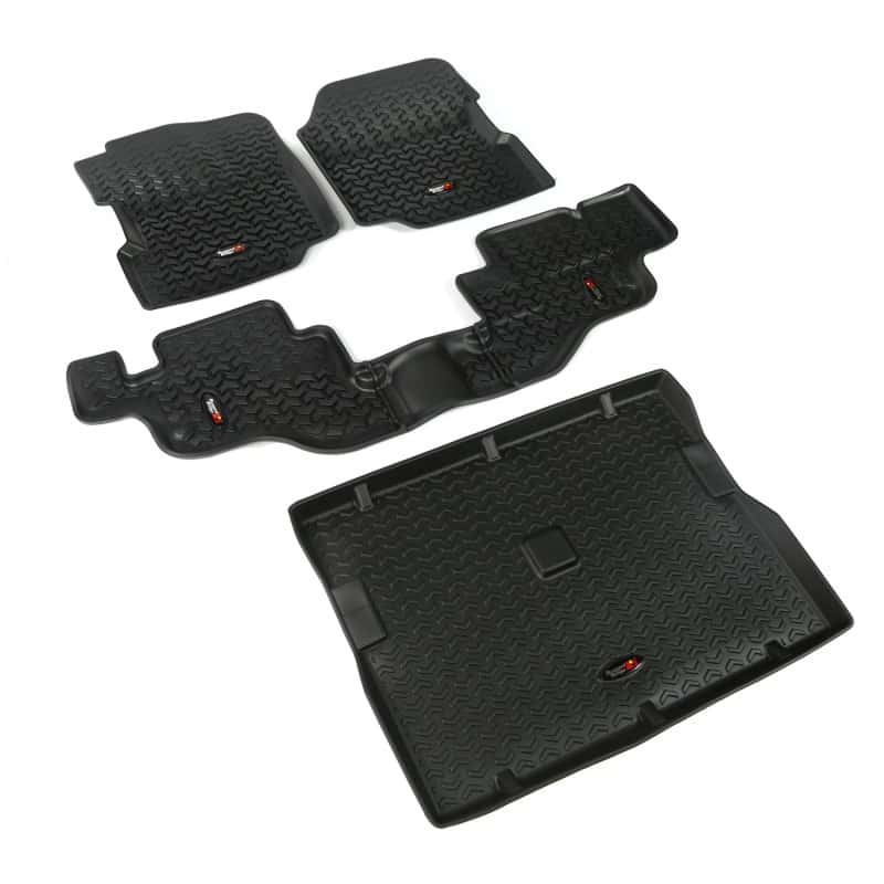 Rugged Ridge — Rugged Ridge Floor Liner Front/Rear/Cargo Black 1976-1995 Jeep Wrangler / CJ
OFFROAD_FLOORLINERS
Floor Mat Set - view 1