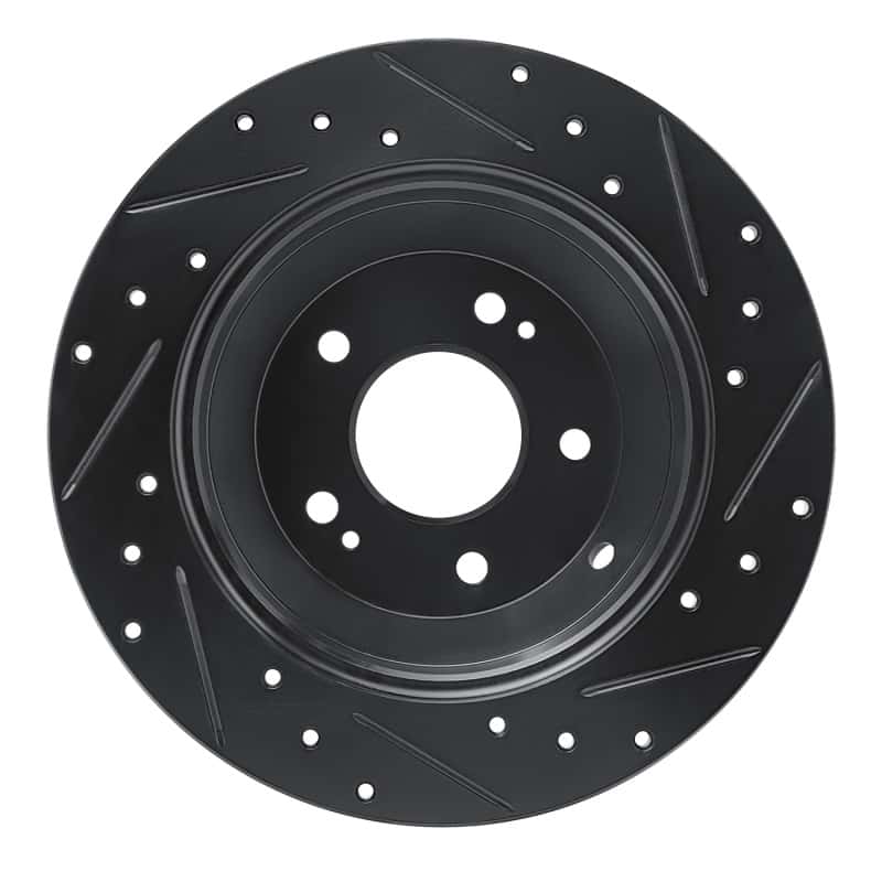 R1 Concepts — R1 15-20 Kia Sorento Rear Left Drilled & Slotted Black Brake Rotor
R1 Brake Rotor Drill - view 5