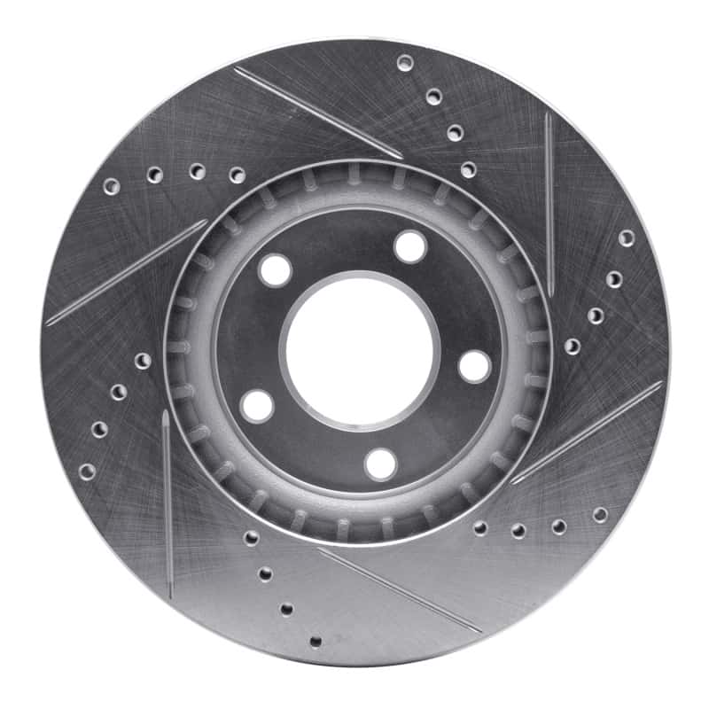 R1 Concepts — R1 07-08 Ford Edge Front Left Drilled & Slotted Silver Brake Rotor
R1 Brake Rotor Drill - view 5