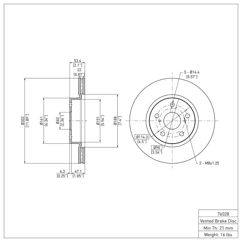 DFC — DFC 86-92 Toyota Supra Front Brake Rotor
DFC Brake Rotor - view 2