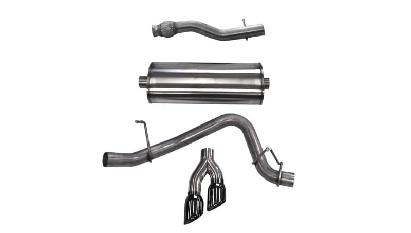 CORSA Performance — Corsa 2015-2020 GMC Yukon XL 1500 5.3L V8 3in Cat-Back Single Side Exit Twin 4in Black Tips
Exhaust - view 3