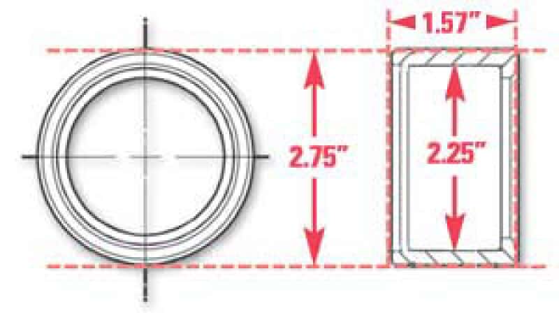 SPC Performance — SPC Performance Weld-In Ring Kit 2.25 in. ID
WELD-IN RING
FAB PART - view 4