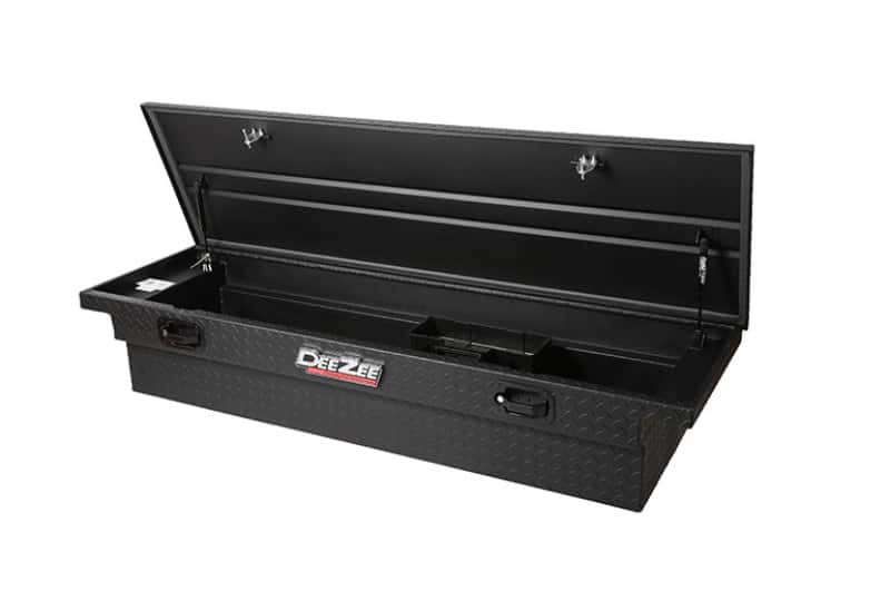 Dee Zee — Dee Zee Universal Tool Box - Red Crossover - Single Lid Black BT Pull Handle (Low/Txt Blk)
ToolBxTrkBedRTR - view 2