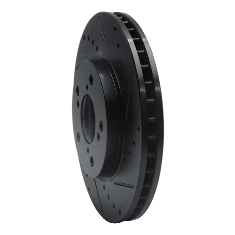 R1 Concepts — R1 05-10 Honda Odyssey Front Right Drilled & Slotted Black Brake Rotor
R1 Brake Rotor Drill - view 2